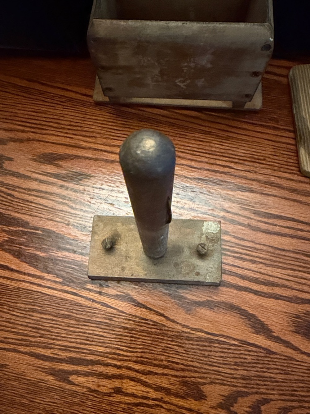 Antique Wood Butter Press & Paddle - Picture 12 of 14